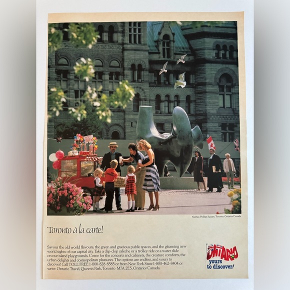 5/$20 Ontario Travel, magazine print ad 1983 - Picture 1 of 1